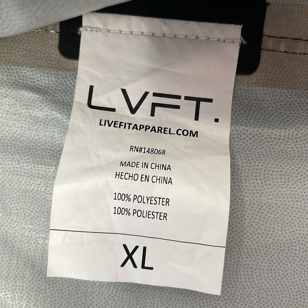 Men’s LVFT Live Fit Hoodie Zipper Windbreaker Rain Jacket XL - Picture 14 of 15